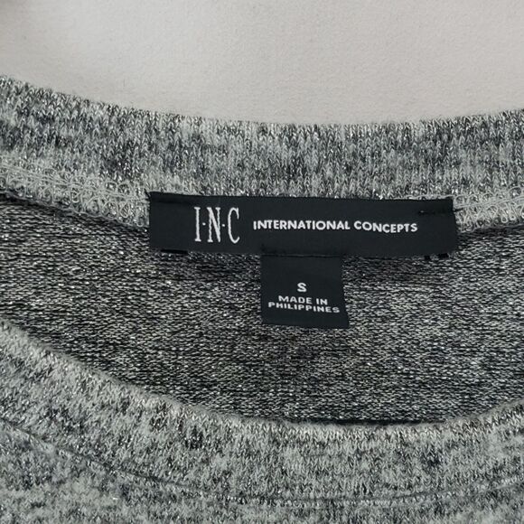 Inc International Concepts Metallic Side-Ruched Sweater Size Small (AL) - Picture 2 of 9